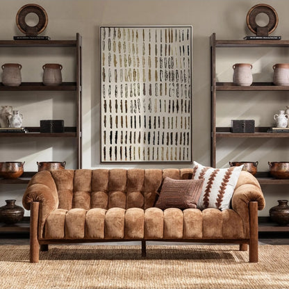 Isla Tufted Sofa - Cognac