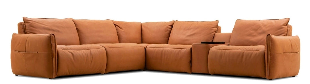 Altero Full Grain Sectional - Cognac