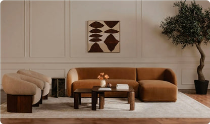 Maas Faux Mohair Sectional