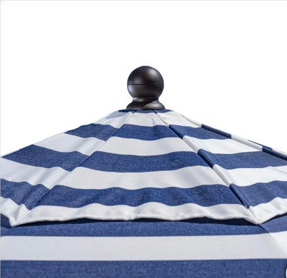 11' Round Cabana Stripe Aluminum Umbrella
