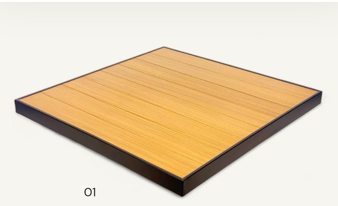 T75B Teak Restaurant Patio Table Top