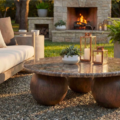 Madison Spherical Marble Coffee Table