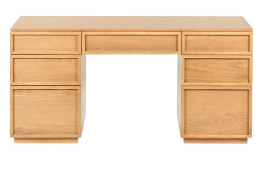 Lance 7 Drawer Wood Desk