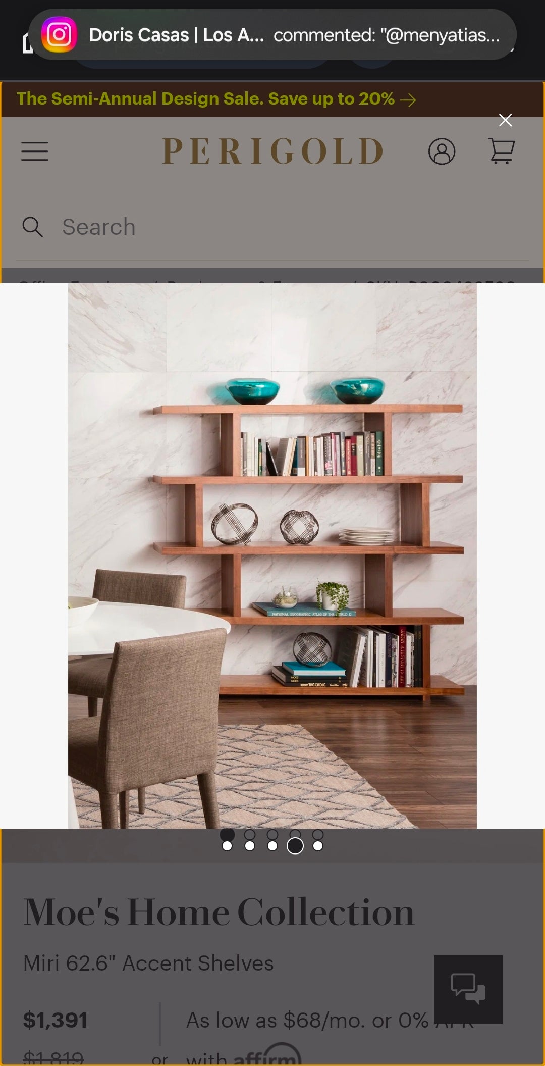 Miri Large Shelf Walnut