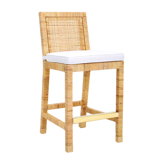 Amara Rattan Performance Fabric Counter Stool