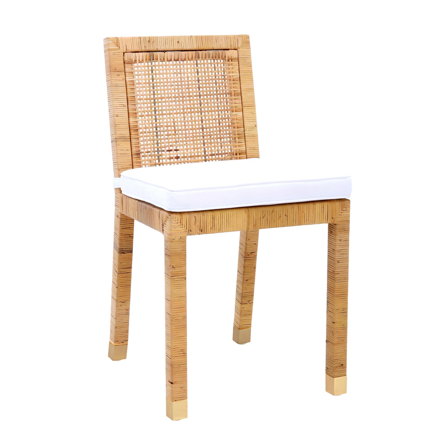 Amara Rattan Performance Fabric Dining Chair