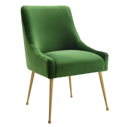 Beatrix Green Velvet Side Chair