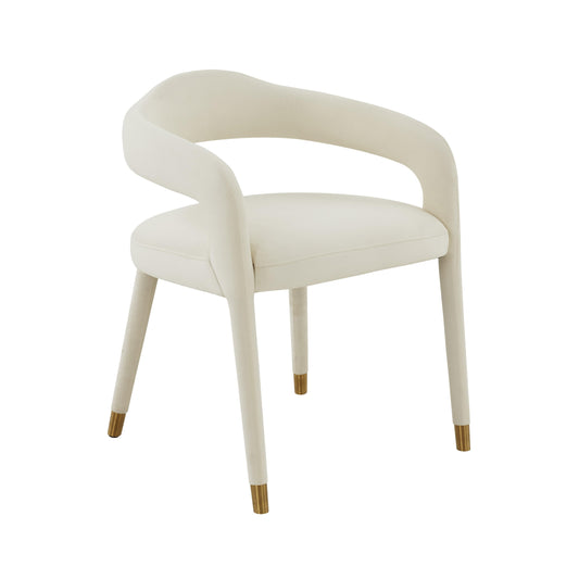 Lucia Cream Velvet Dining Chair