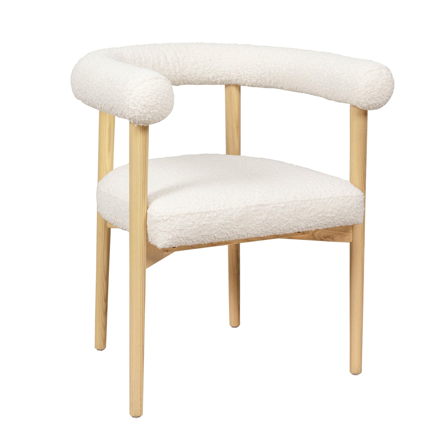 Spara Cream Performance Boucle Dining Chair