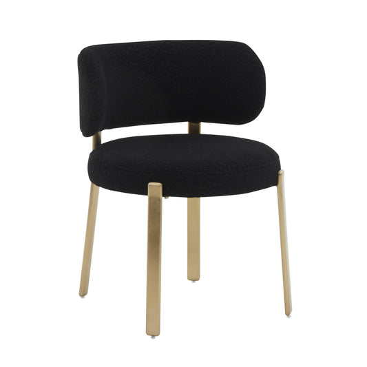 Margaret Black Performance Boucle Dining Chair