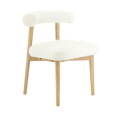 Spara Cream Performance Boucle Side Chair