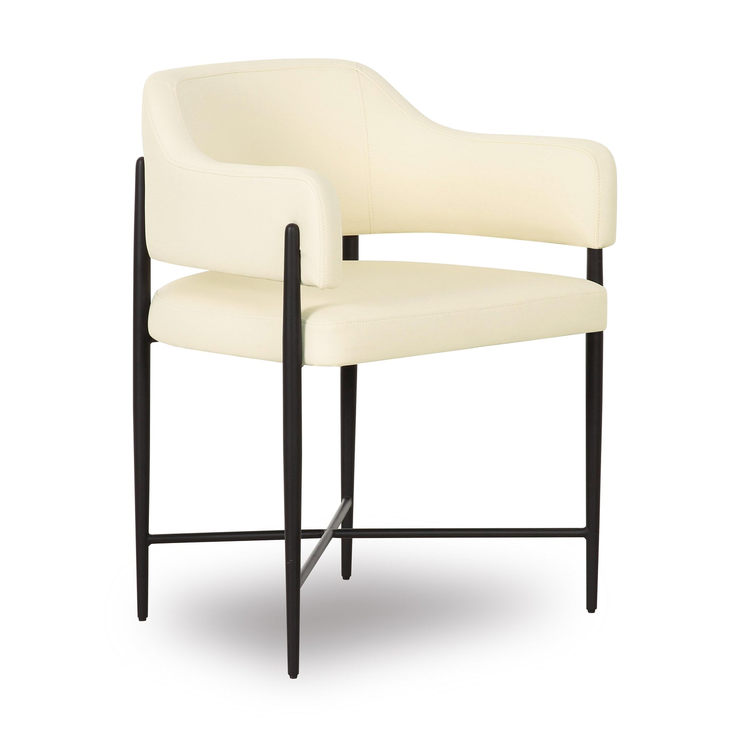 Sezanne Cream Vegan Leather Dining Chair