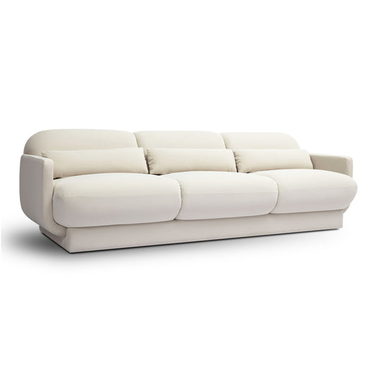 Azalea Cream Velvet Sofa