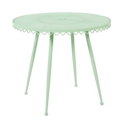 Erica Mint Green Wrought Iron Outdoor Cafe Table