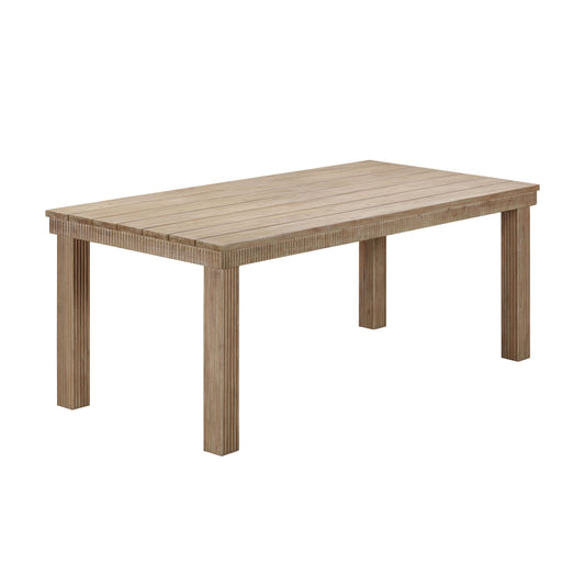 Cassie Natural 75 Inch Rectangular Outdoor Dining Table