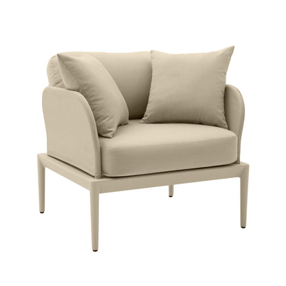 Kapri Taupe Outdoor Armchair