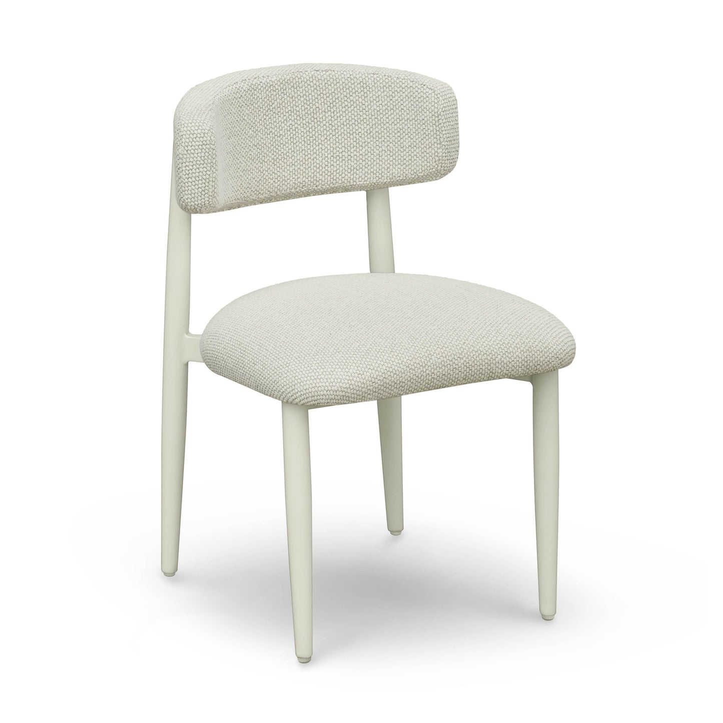 Annika Cream Textured Outdoor Dining Side Chair