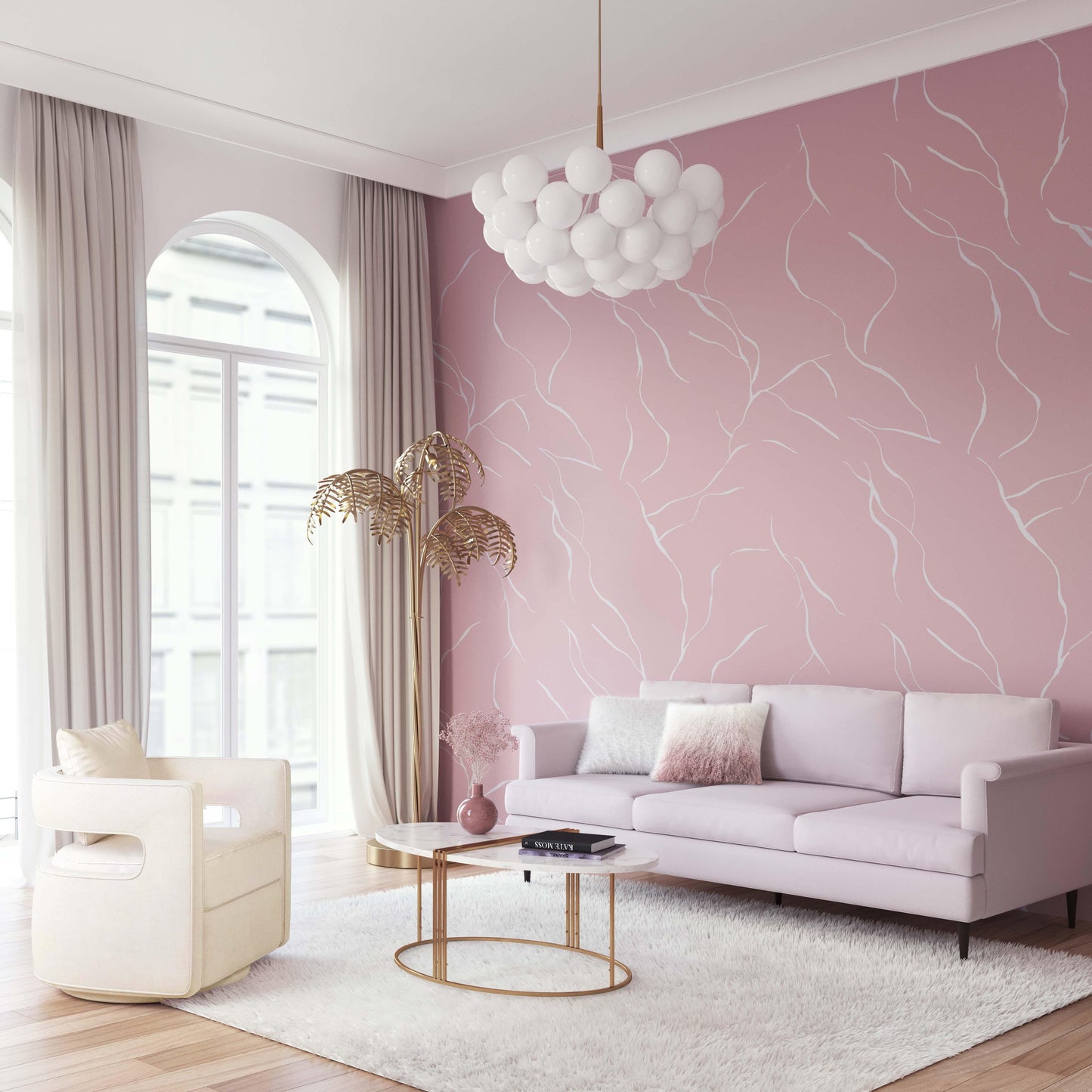 Kennedy Cream Velvet Swivel Chair