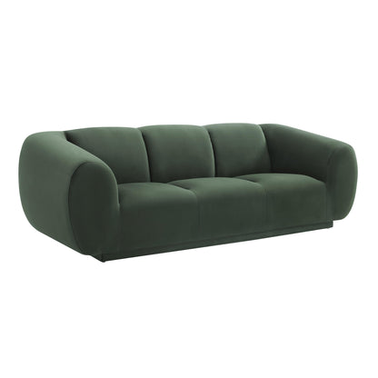 Emmet Forest Green Velvet Sofa