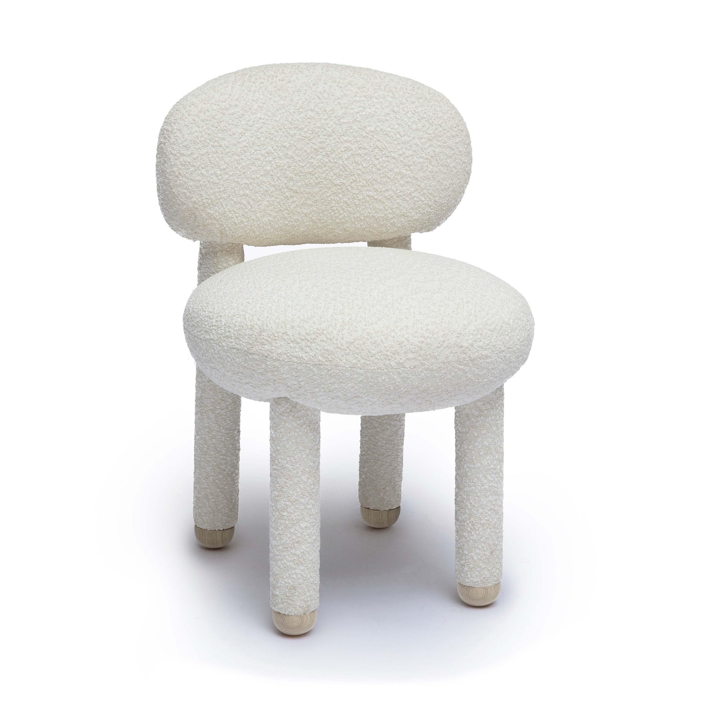 Manu Cream Performance Boucle Side Chair