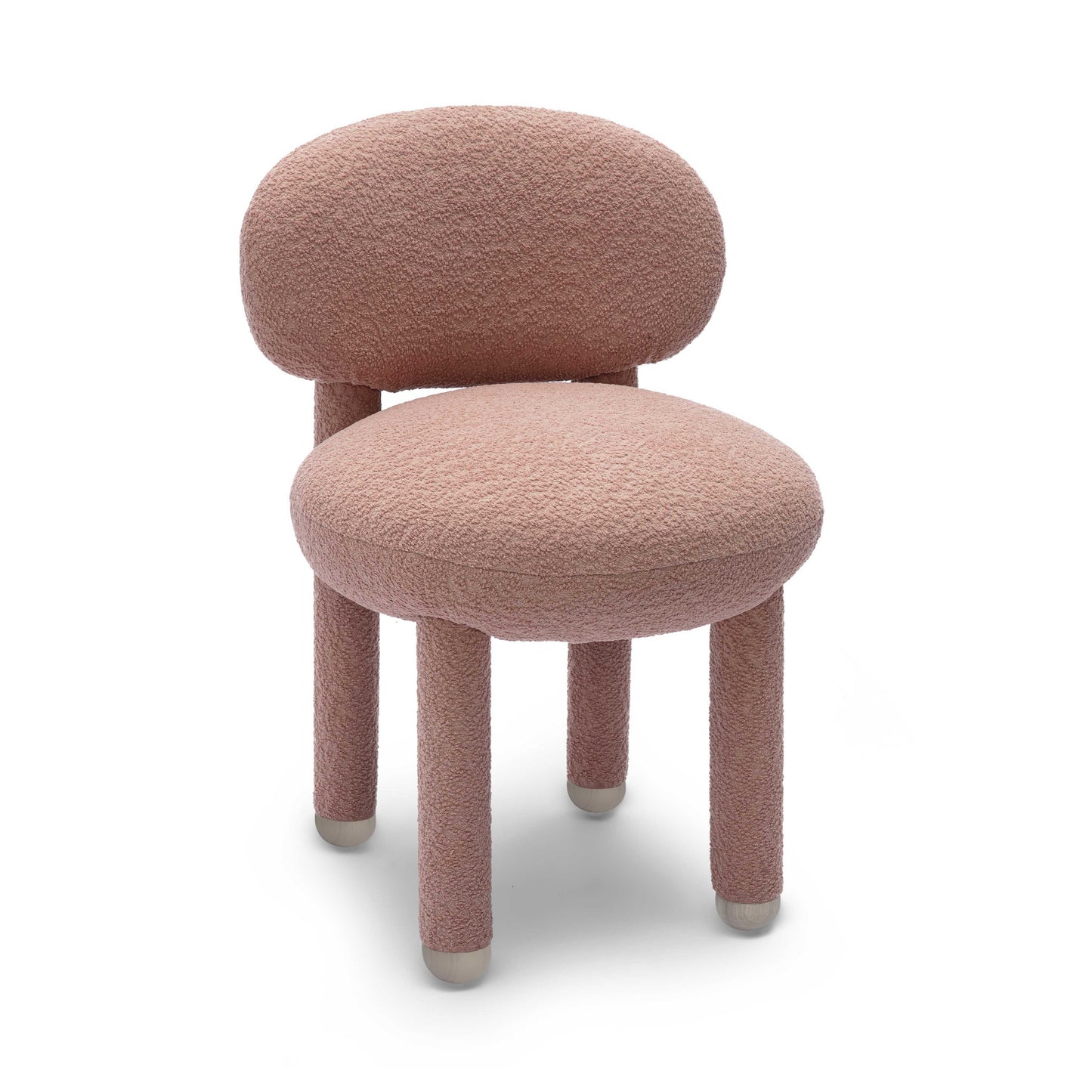 Manu Rose Pink Performance Boucle Side Chair