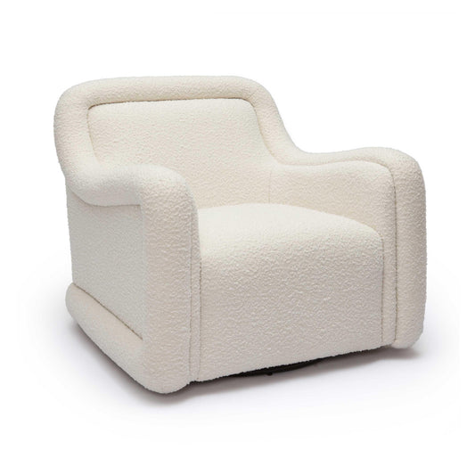 Charli Cream Boucle Swivel Chair