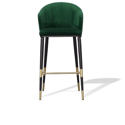 Modrest Adak - Modern Glam Green with Black & Gold Barstool