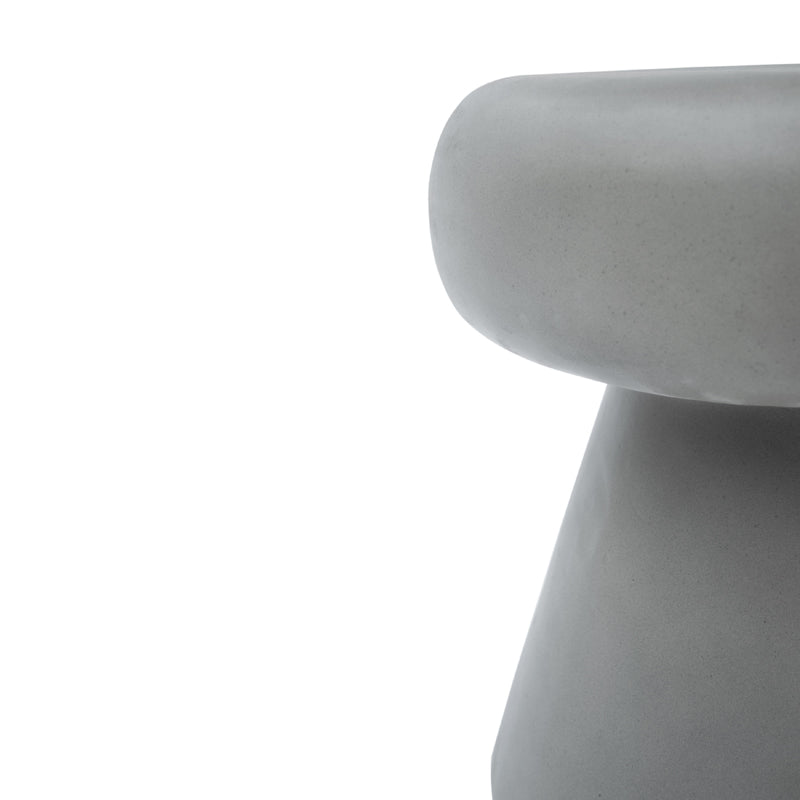 Modrest Boyd Modern Grey Concrete Round Stool