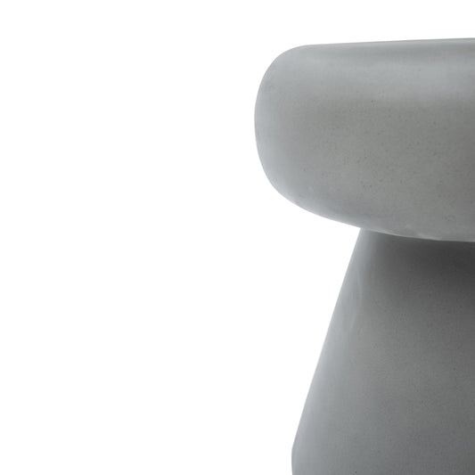 Modrest Boyd Modern Grey Concrete Round Stool