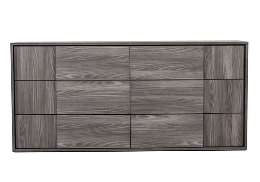 Nova Domus Asus - Italian Modern Elm Grey Dresser