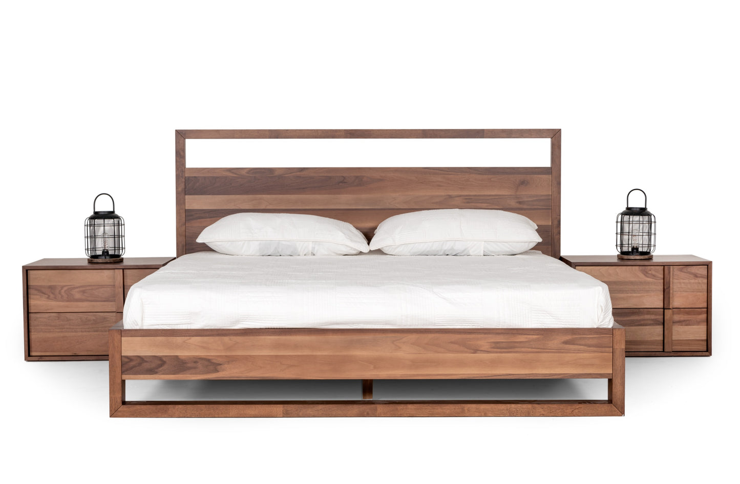 California King Nova Domus Berlin - Modern Walnut Bed