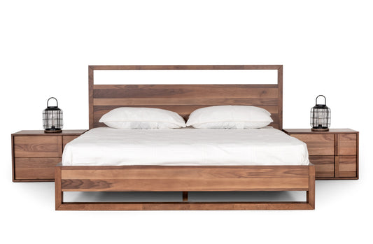 Eastern King Nova Domus Berlin - Modern Walnut Bed