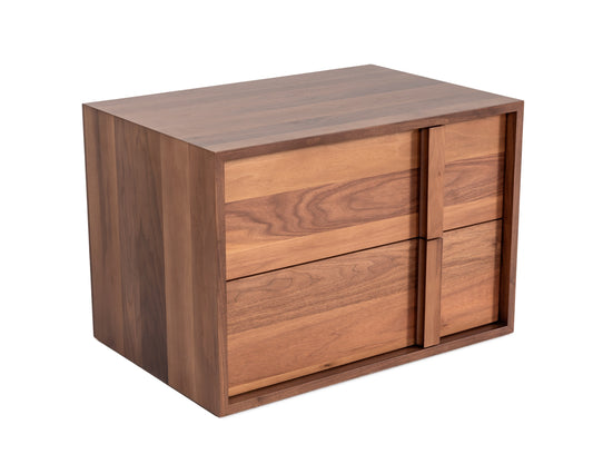 Nova Domus Berlin - Modern Walnut Nightstand