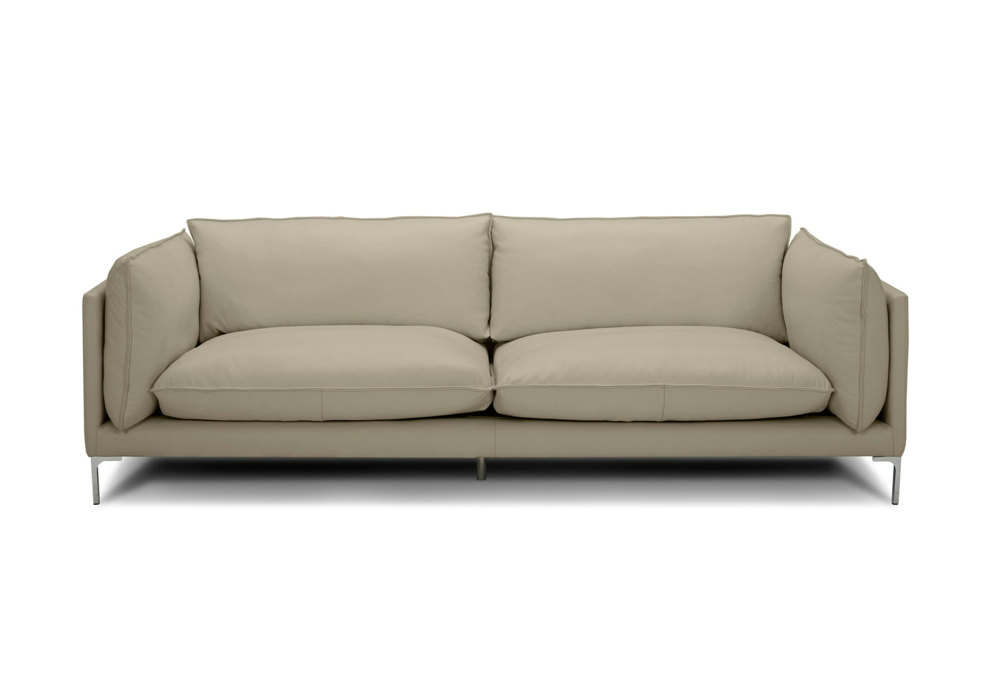 Divani Casa Harvest - Modern Taupe Full Leather Sofa Set