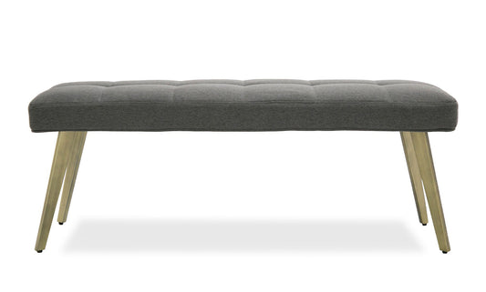 Modrest Cici - Contemporary Grey & Antique Brass Bench