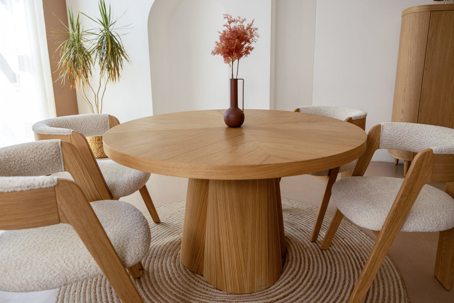 Modrest Cloud - Modern Natural Oak Extendable Dining Table