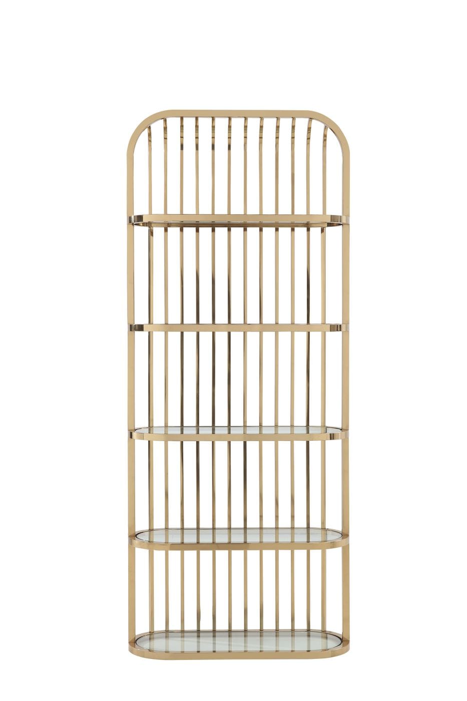 Modrest Doral - Clear Glass & Gold Shelf