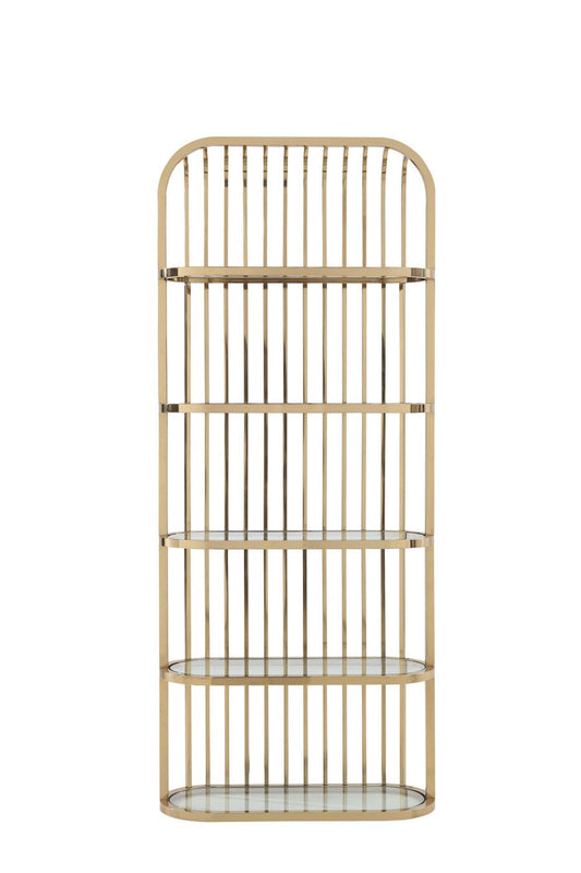 Modrest Doral - Clear Glass & Gold Shelf