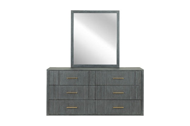 Modrest Manchester- Contemporary Dark Grey Mirror