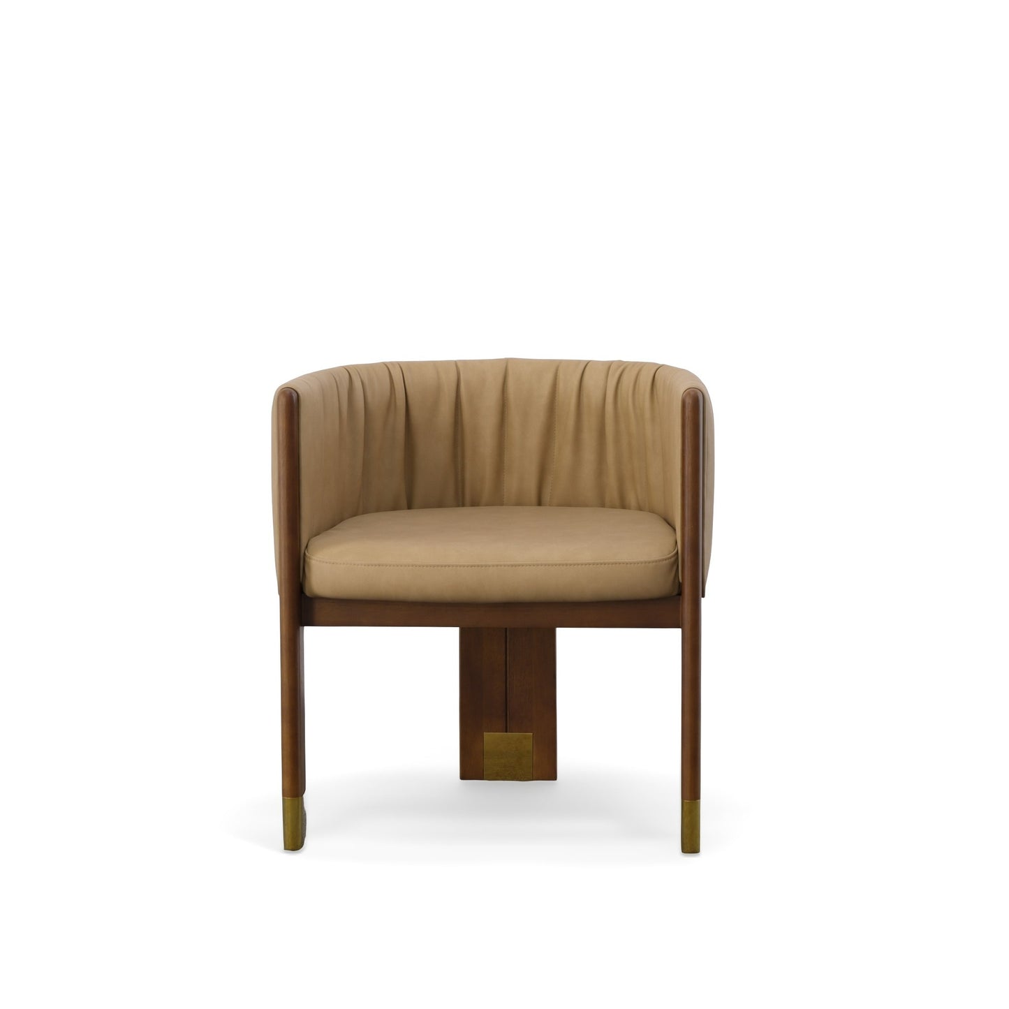 Modrest Elati - Tan Vegan Leather Dining Chair