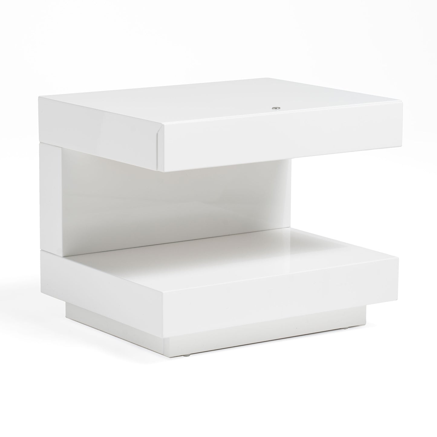 Modrest Esso Modern White Glossy Nightstand