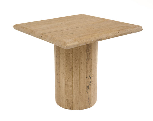 Modrest Fletcher - Modern Travertine Marble 15" Tall End Table