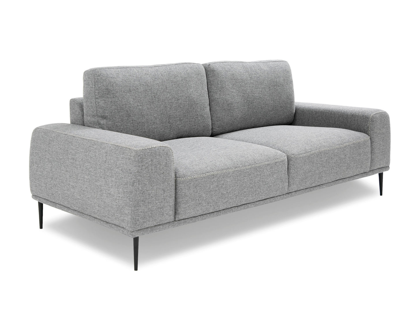 Divani Casa Fonda - Modern Grey Fabric Sofa