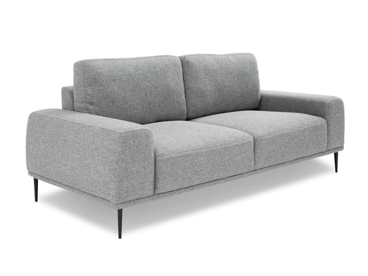 Divani Casa Fonda - Modern Grey Fabric Sofa