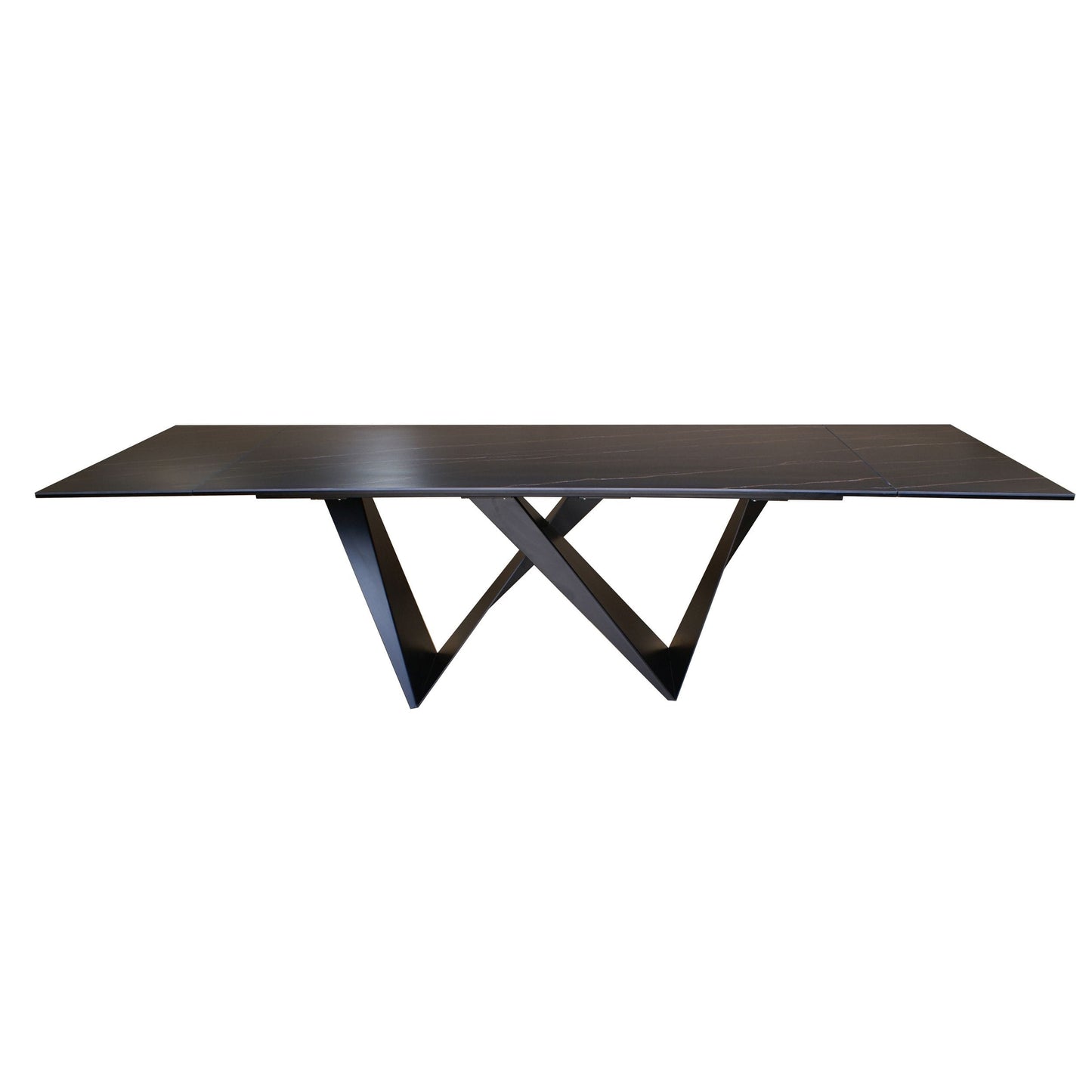Modrest Fritz - Modern Black Extendable Ceramic Dining Table