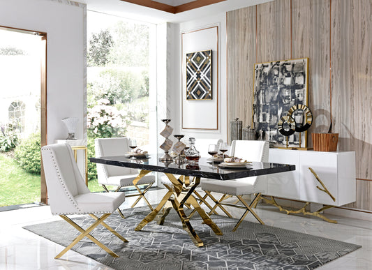 Modrest Legend Modern White & Gold Buffet