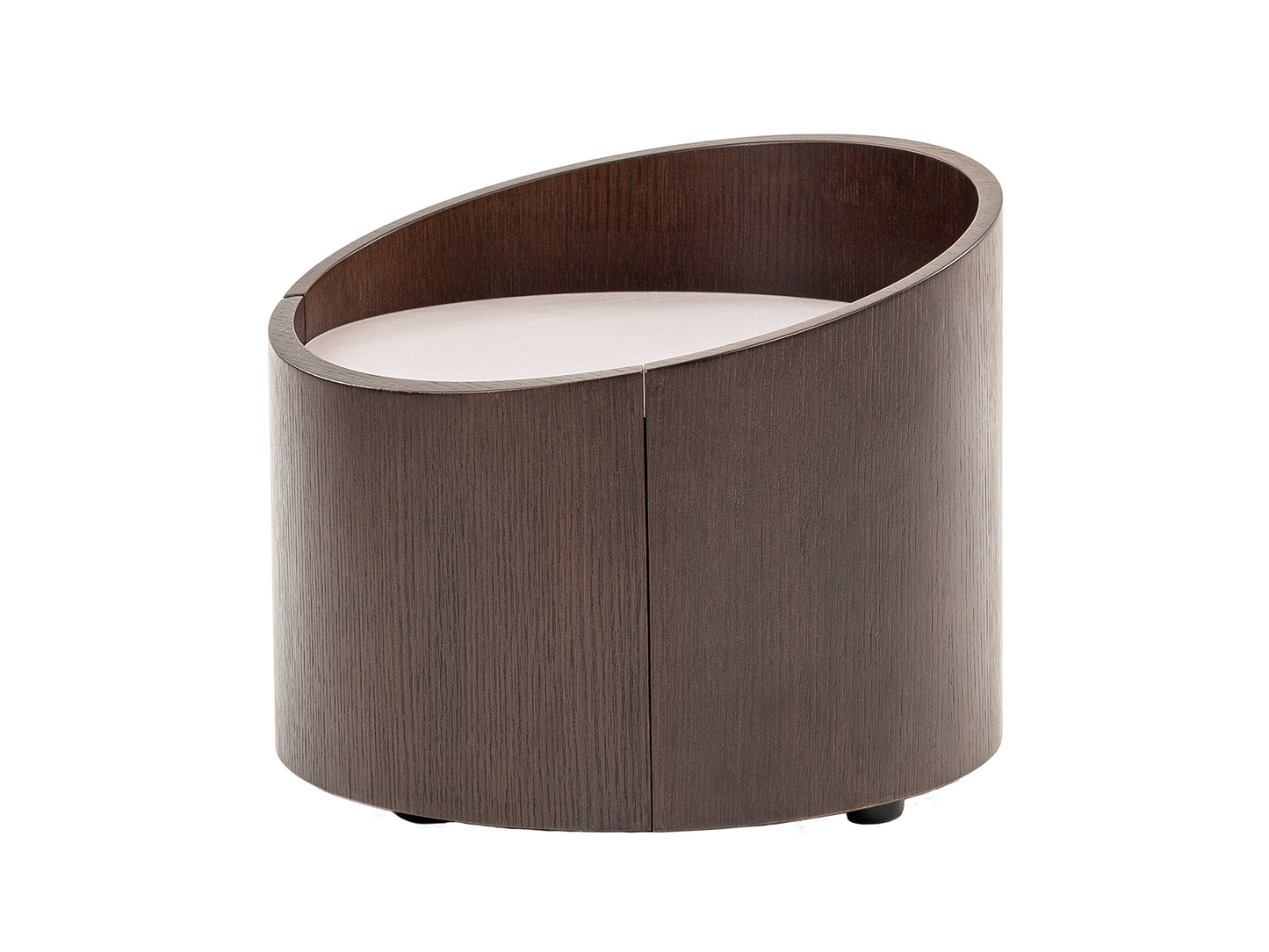 Modrest Geneva - Modern Brown Oak Nightstand
