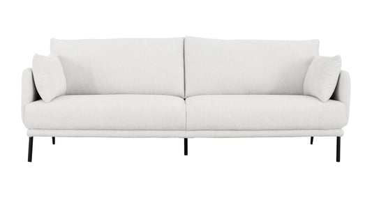 Divani Casa Higgins - Modern White Fabric Sofa