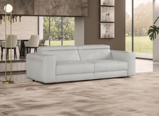 Lamod Italia Icon - Modern Italian Grey Leather Sofa Bed