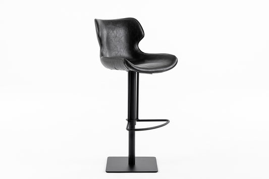 Modrest Jamila - Modern Dark Brown Eco-Leather Bar Stool